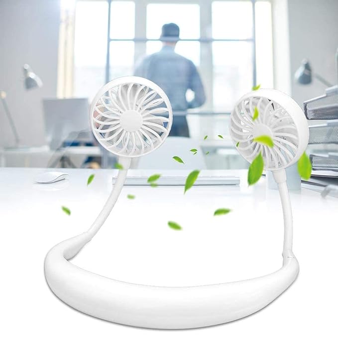 Mini Hand Free Portable Neckband Fan