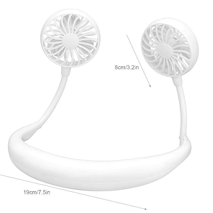 Mini Hand Free Portable Neckband Fan